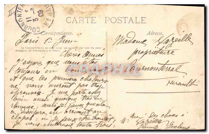 CPA Paris Gare Saint Lazare — Rückseite