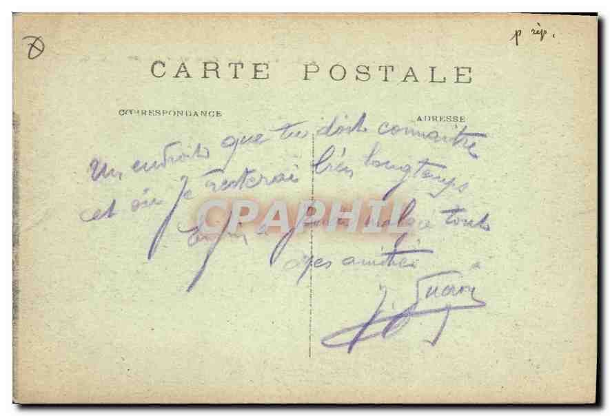CPA Paris Place de la Nation — Rückseite