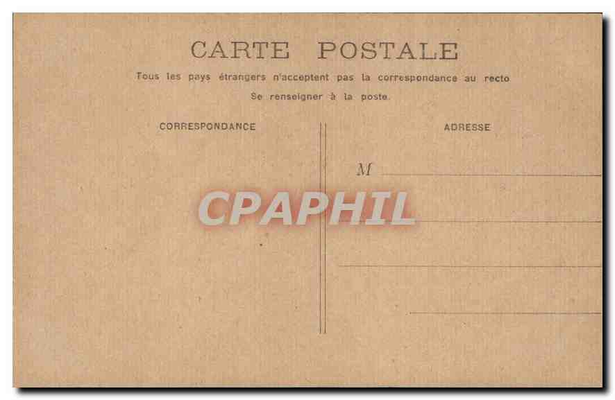 CPA Paris Ministere de la Guerre — Rückseite