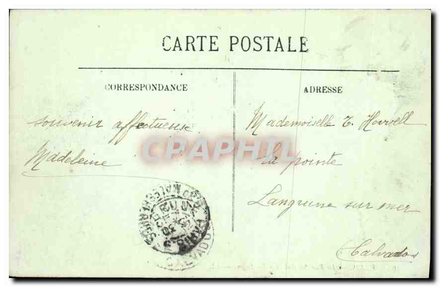 CPA Paris La Rue Soufflot et le Patheon — Rückseite