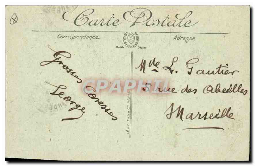 CPA Paris La Place et la Colonne Vendome — Verso