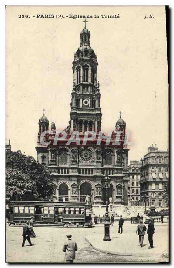 CPA Paris L'Eglise de la Trinite