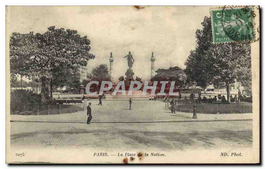 CPA Paris la Place de la Nation