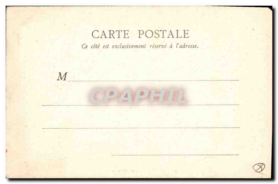CPA Paris La Sainte Chapelle — Rückseite