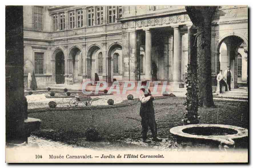 CPA Musee Carnavalet Jardin de l'Hotel Carnavalet
