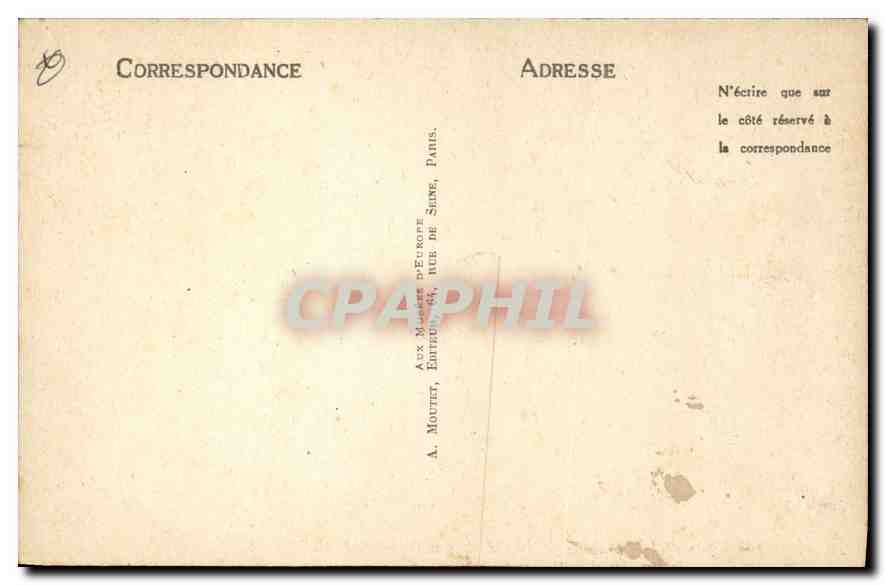 CPA Musee Carnavalet Jardin de l'Hotel Carnavalet — Rückseite