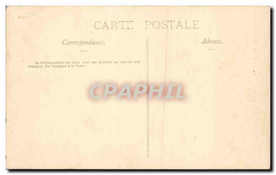 CPA Paris Le Pantheon — Rückseite