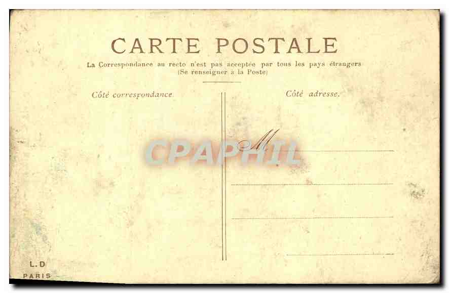 CPA Paris Le Dome des Invalides — Rückseite