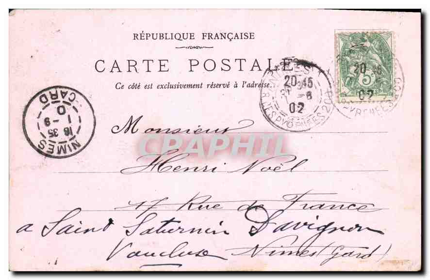 CPA Paris Porte St Martin — Verso