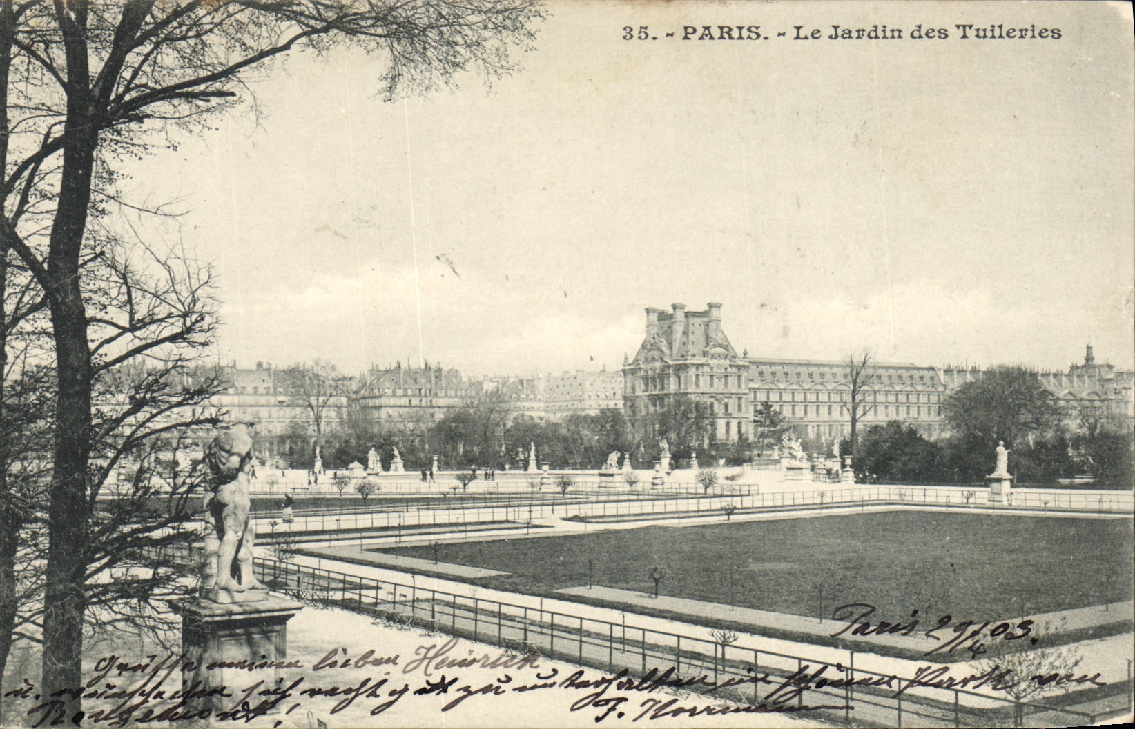 CPA Paris Le Jardin des Tuileries