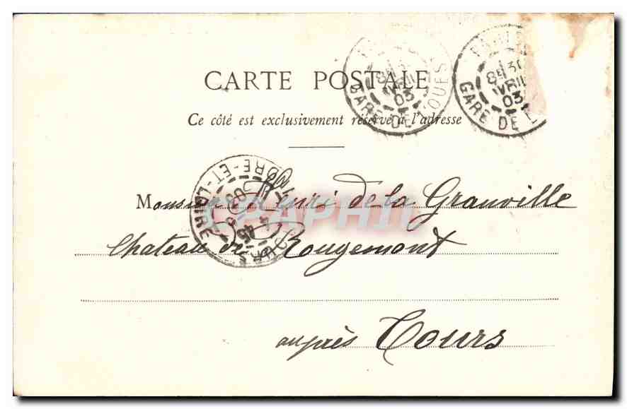 CPA Paris Le Jardin des Tuileries — Rückseite