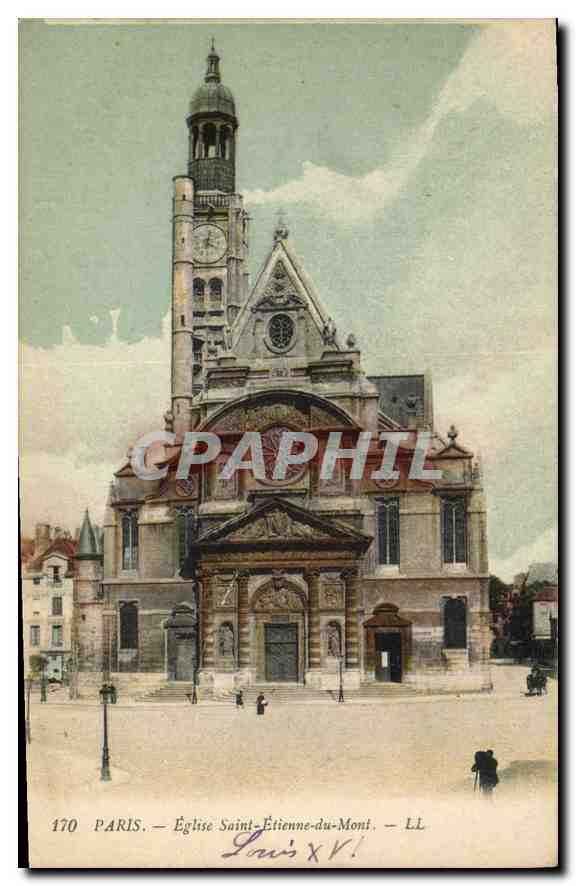 CPA Paris Eglise Saint Etienne du Mont
