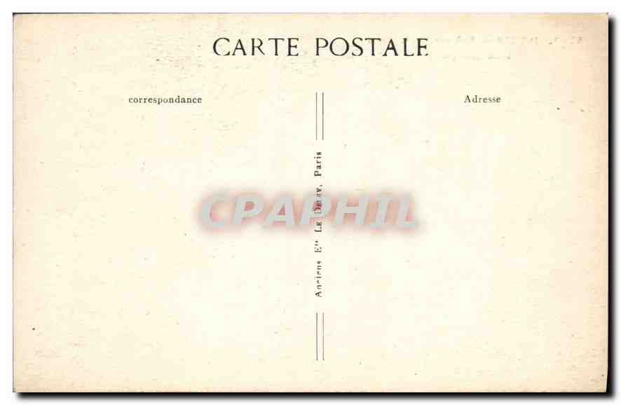 CPA Paris Arenes Romaines Rue Monge — Rückseite