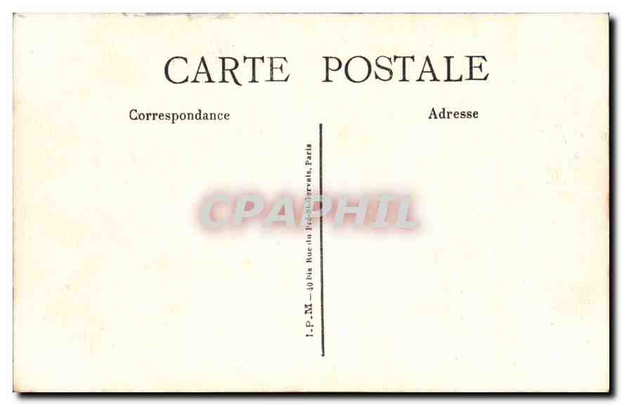 CPA Paris Eglise et Place Notre Dame — Verso