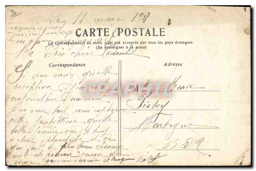 CPA Paris Le Palais du Trocadero — Verso