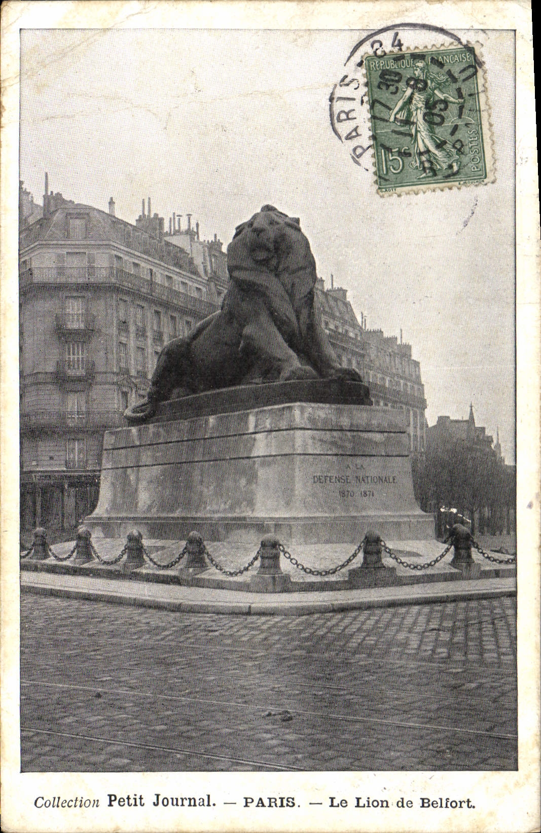 CPA Paris Le Lion de Belfort