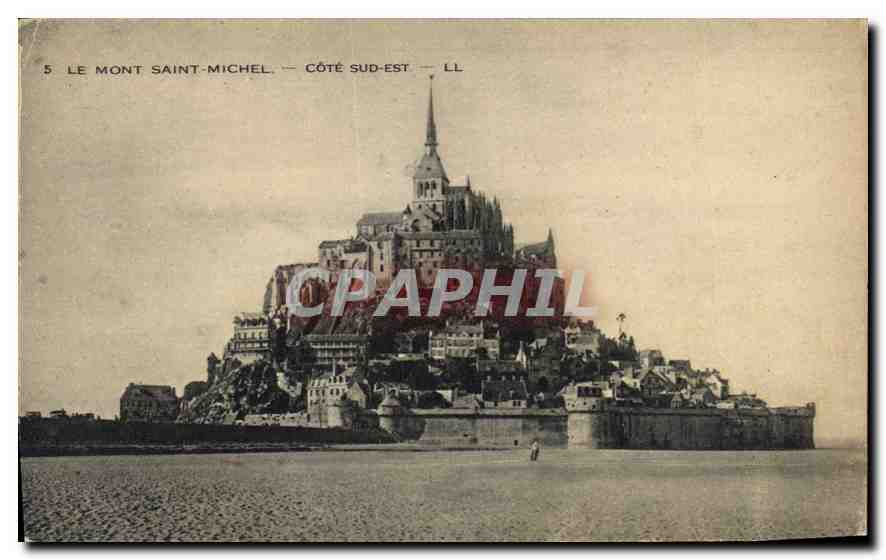 CPA Le Mont Saint Michel Cote Sud Est