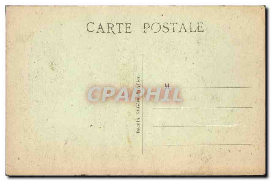 CPA Vichy Un coin des Grands Parcs — Rückseite