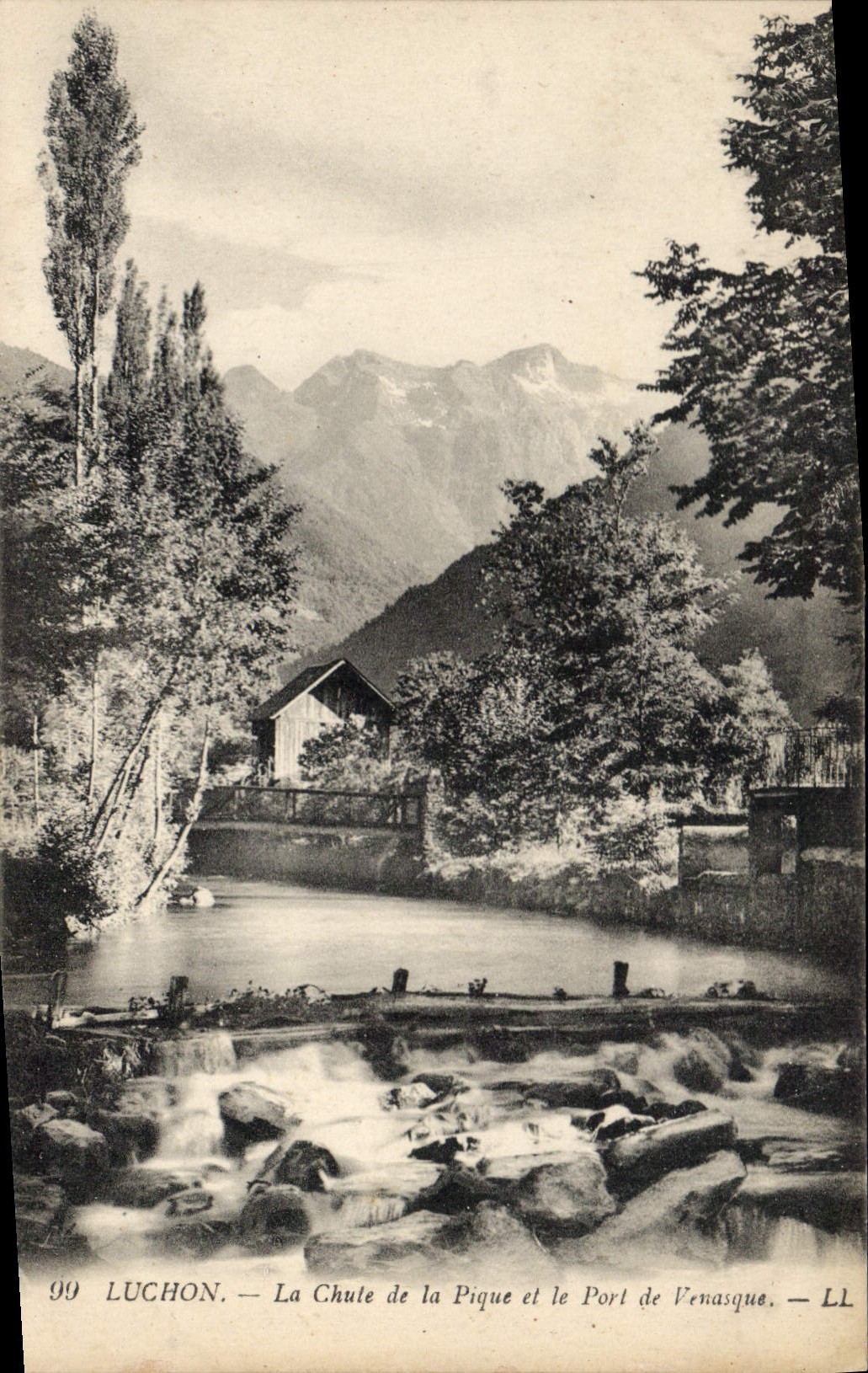 CPA Luchon La CHute de la Pique et le Port de Venasque