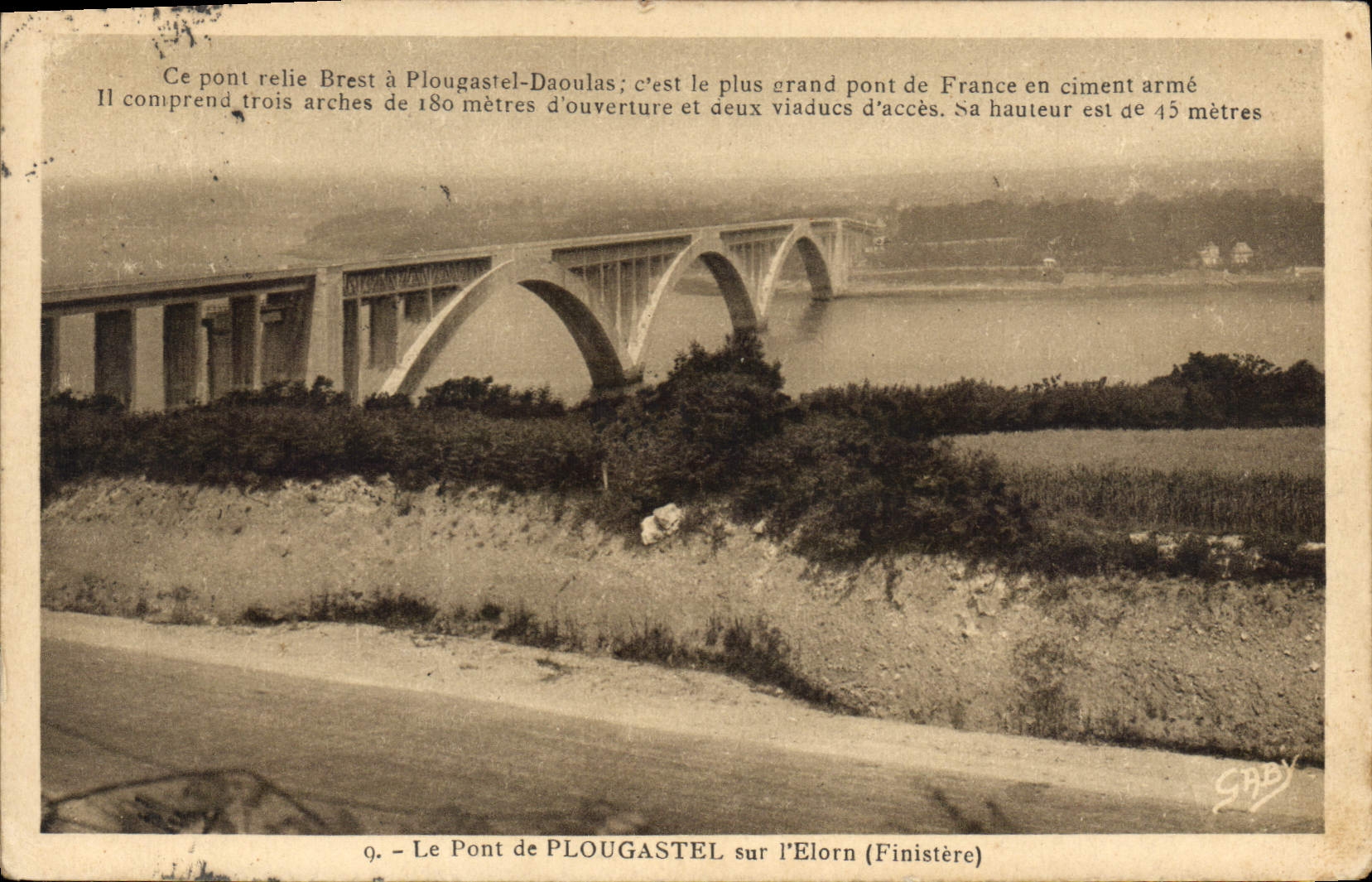 CPA Le Pont de Plougastel sur L'Elorn (Finistere)