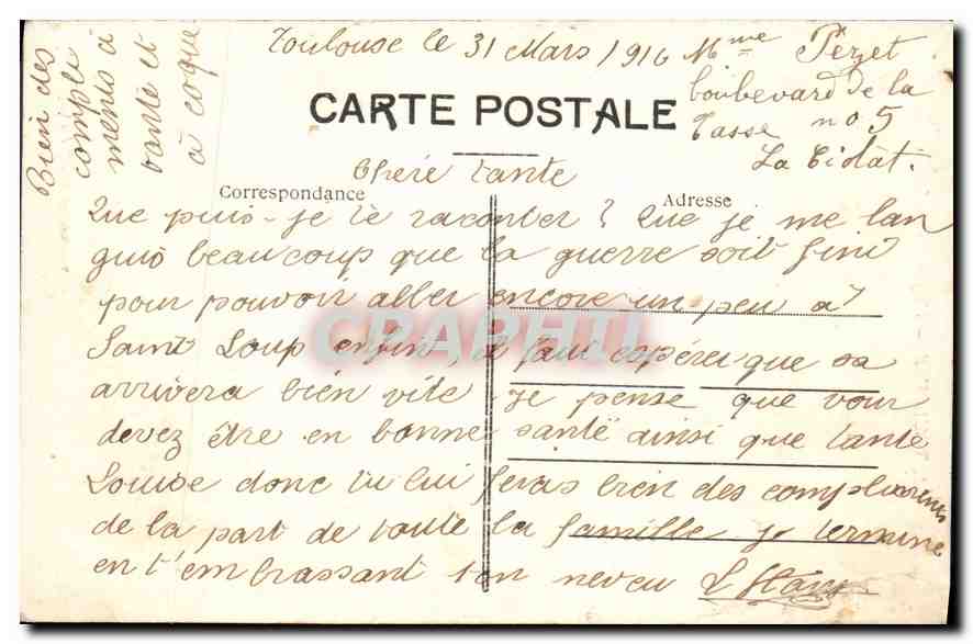 Toulouse — L'Église Saint-Sernin — Édition spéciale "Au Capitole" — Rückseite