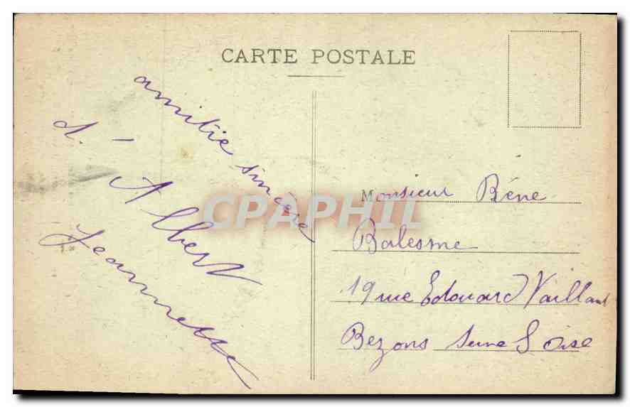 CPA Interieur de la Basilique Le Tombeau de Monseigneur Godie Albert — Rückseite