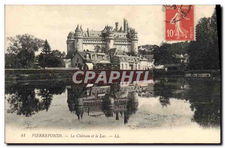 CPA Pierrefonds Le Chateau et le Lac