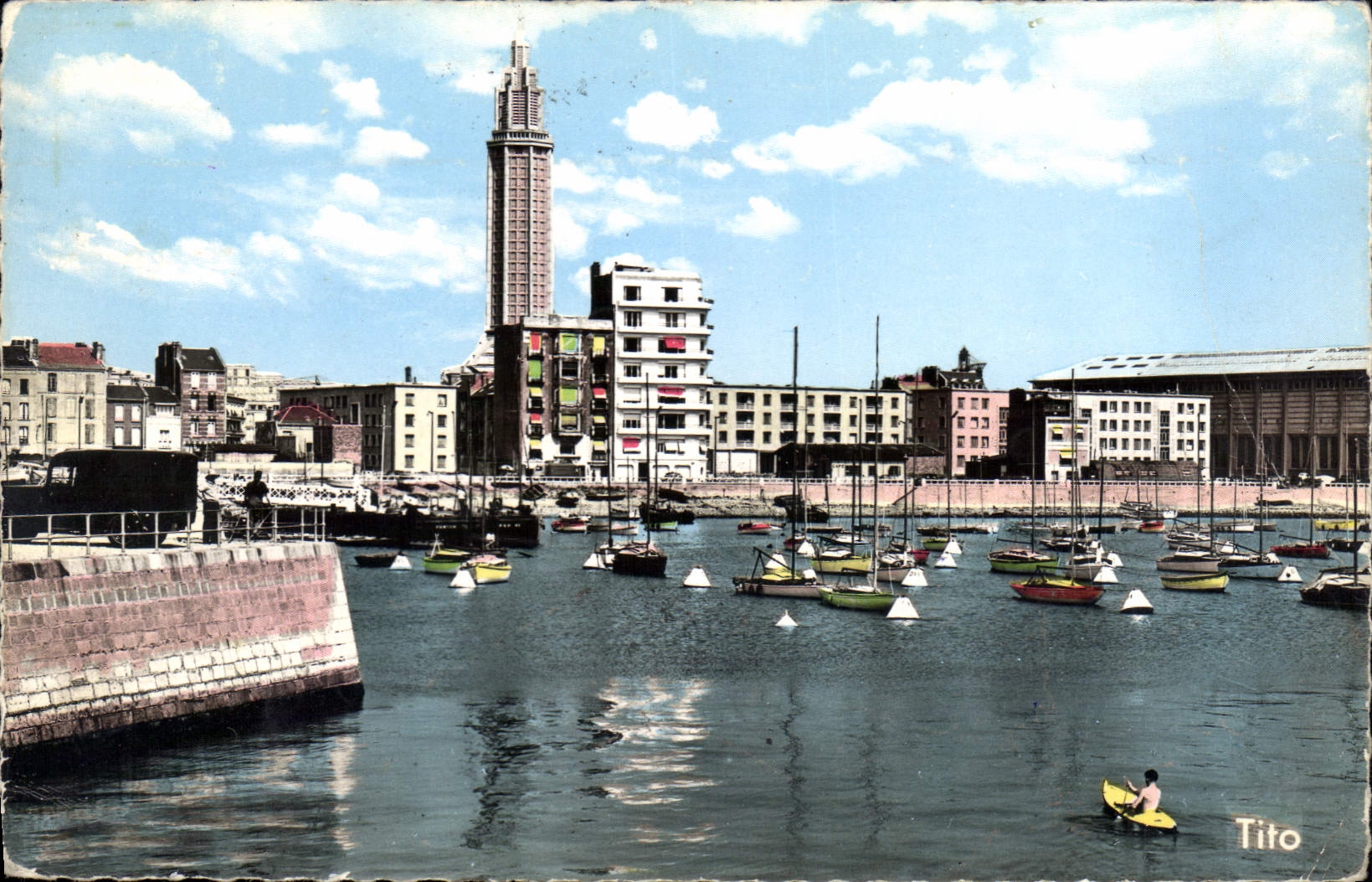 CPM Le Havre Bassin des Yachts la Tour St Joseph