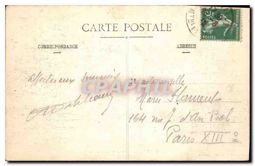 CPA Luneville Le CHateau et les Bosquets — Rückseite