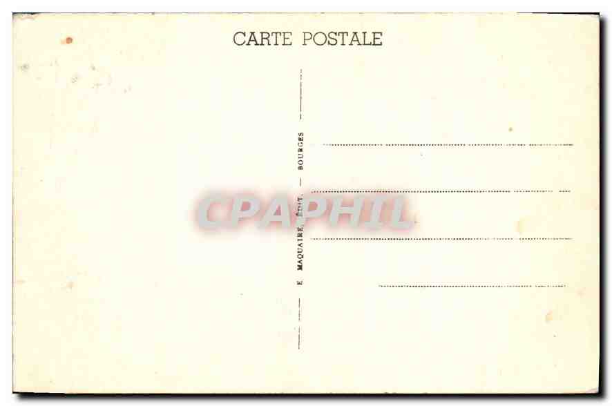 CPA Bourges Vue Centrele prise du Palais Jacques Coeur — Rückseite
