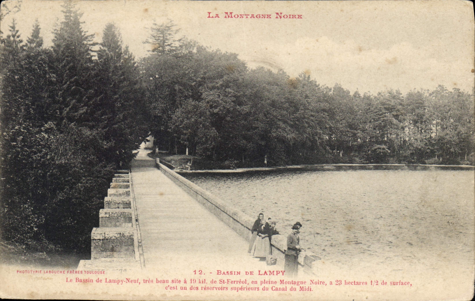 CPA Bassin de Lampy La Montagne Noire