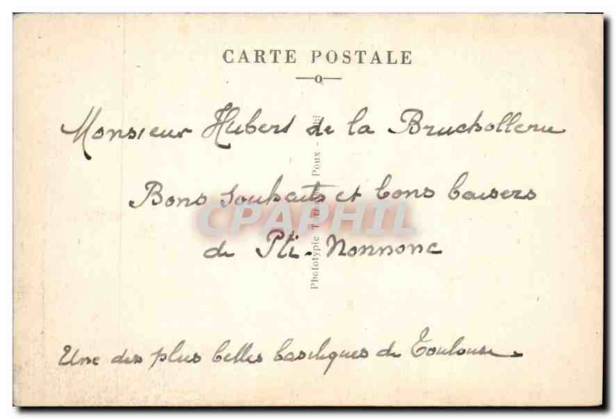 Toulouse - Basilique Saint-Sernin (Côté Sud) — LA HAUTE-GARONNE ILLUSTRÉE, P. X. — Reverso