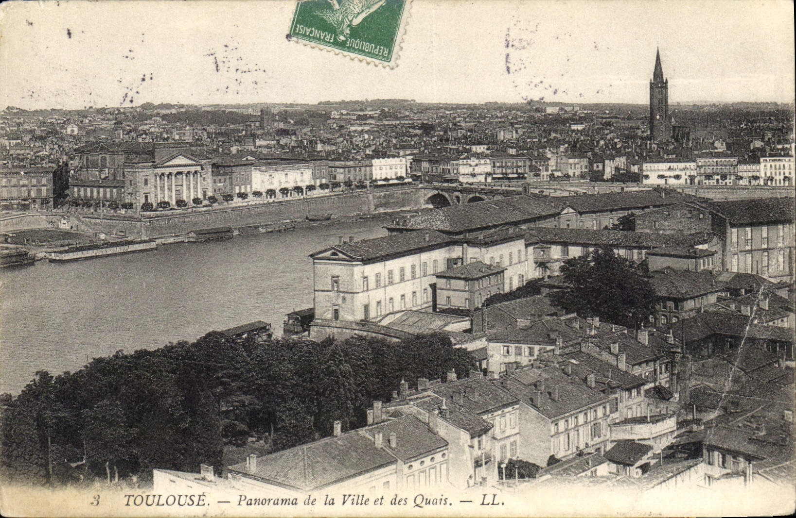 Toulouse — Panorama de la Ville et des Quais — LL.