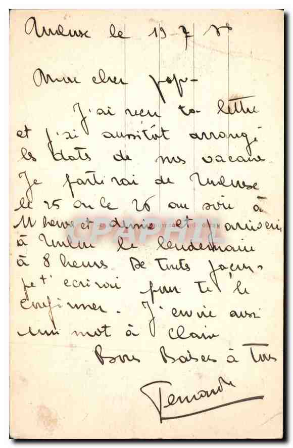 Toulouse — Vue générale prise du Dôme de La Grave — éditeur LF Toulouse, n°6 — Rückseite
