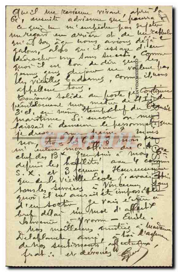 CPA Bayonne Jonction de la Nive et de l'Adour — Verso