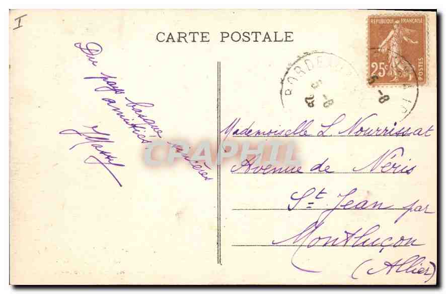 CPA Bayonne (B P) Le Chateau Vieux — Rückseite