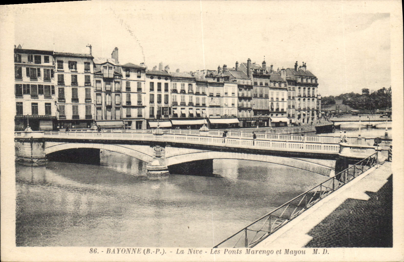 Bayonne (B.P.) - La Nive - Les Ponts Marengo et Mayou
