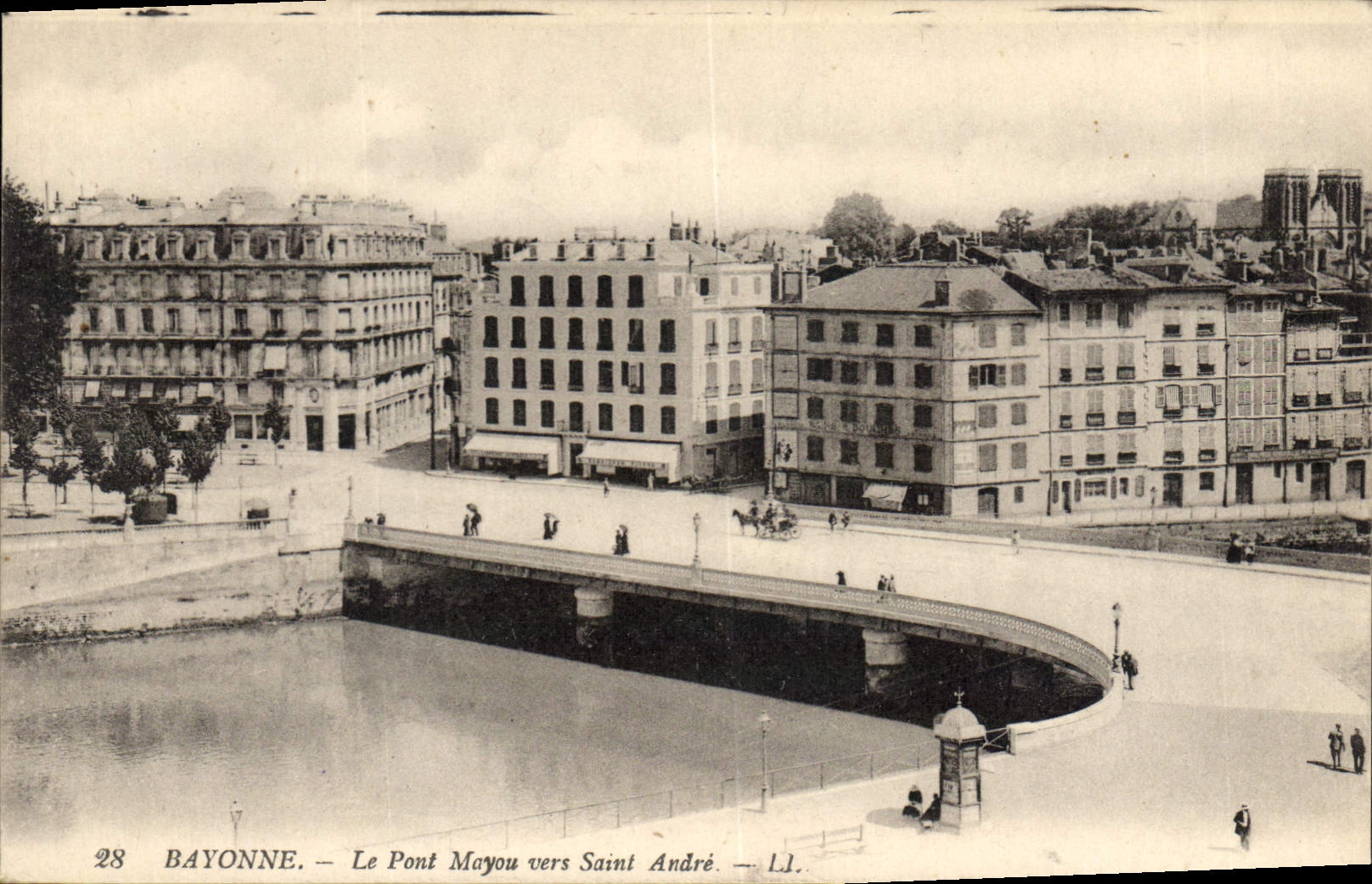 CPA Bayonne Le Pont Mayou vers Saint Andre