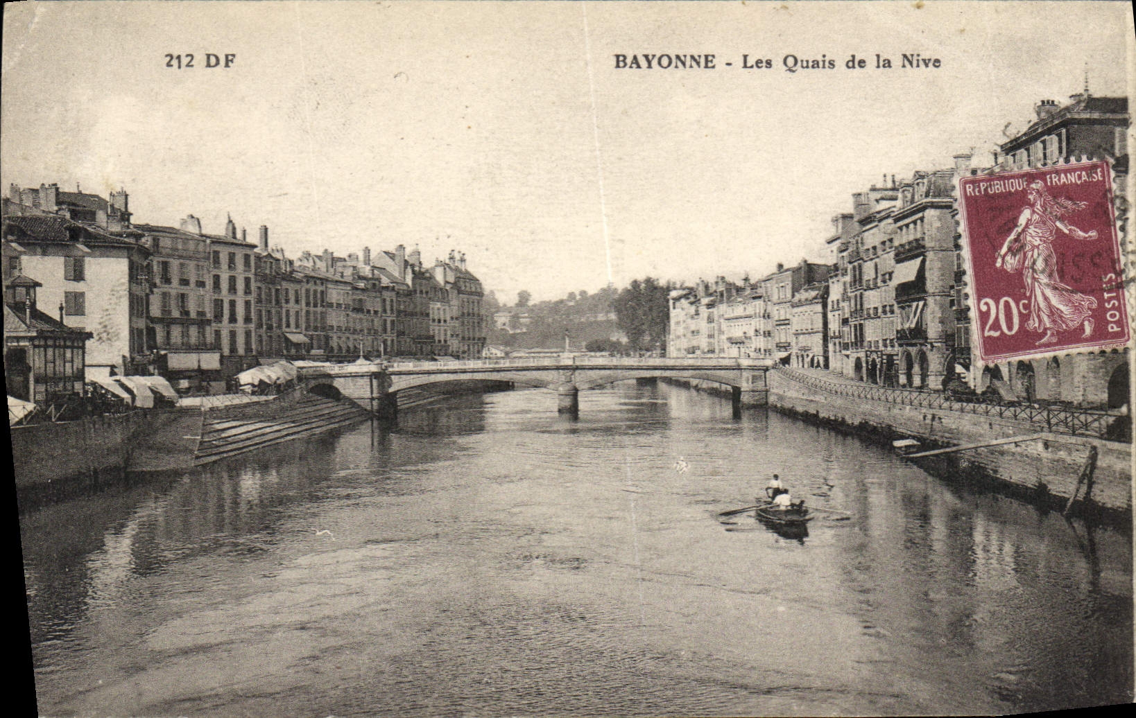 Bayonne - Les Quais de la Nive — Éditeur Dames de France, n° 212 DF