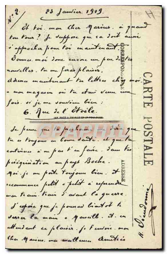 CPA Bayonne Vue Generale prise de la Citadelle — Rückseite