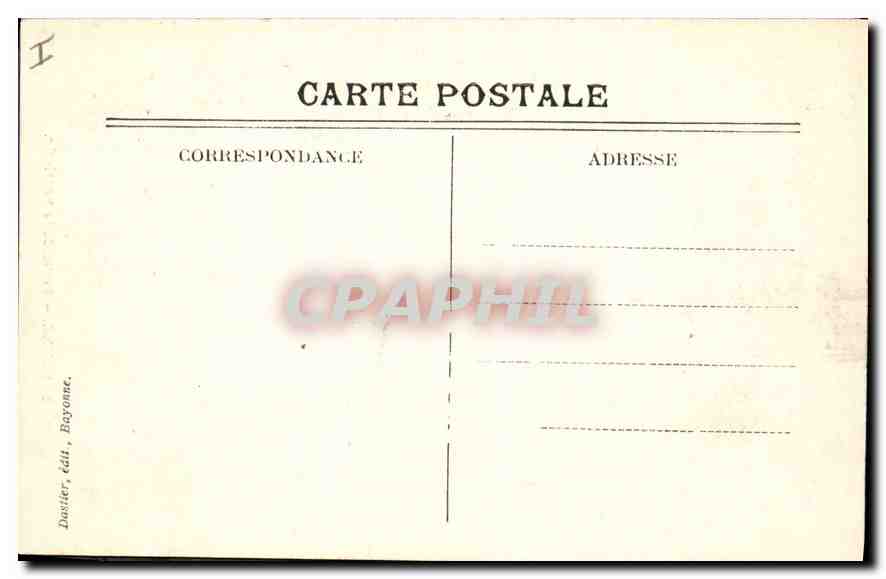 CPA Bayonne Porte de la sacriste — Rückseite