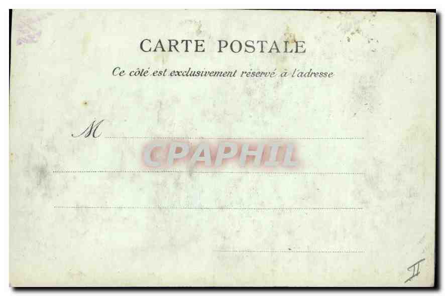CPA Marseille Le Phare Sainte Marie — Verso