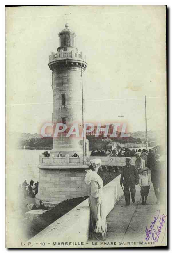 CPA Marseille Le Phare Sainte Marie