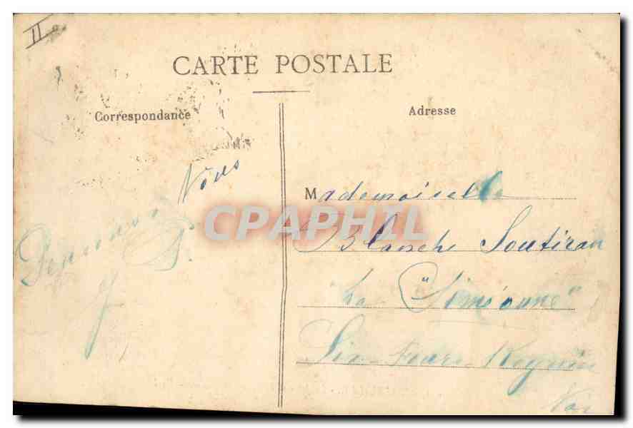 CPA Marseille La Jetee et le Phare Sainte Marie — Verso