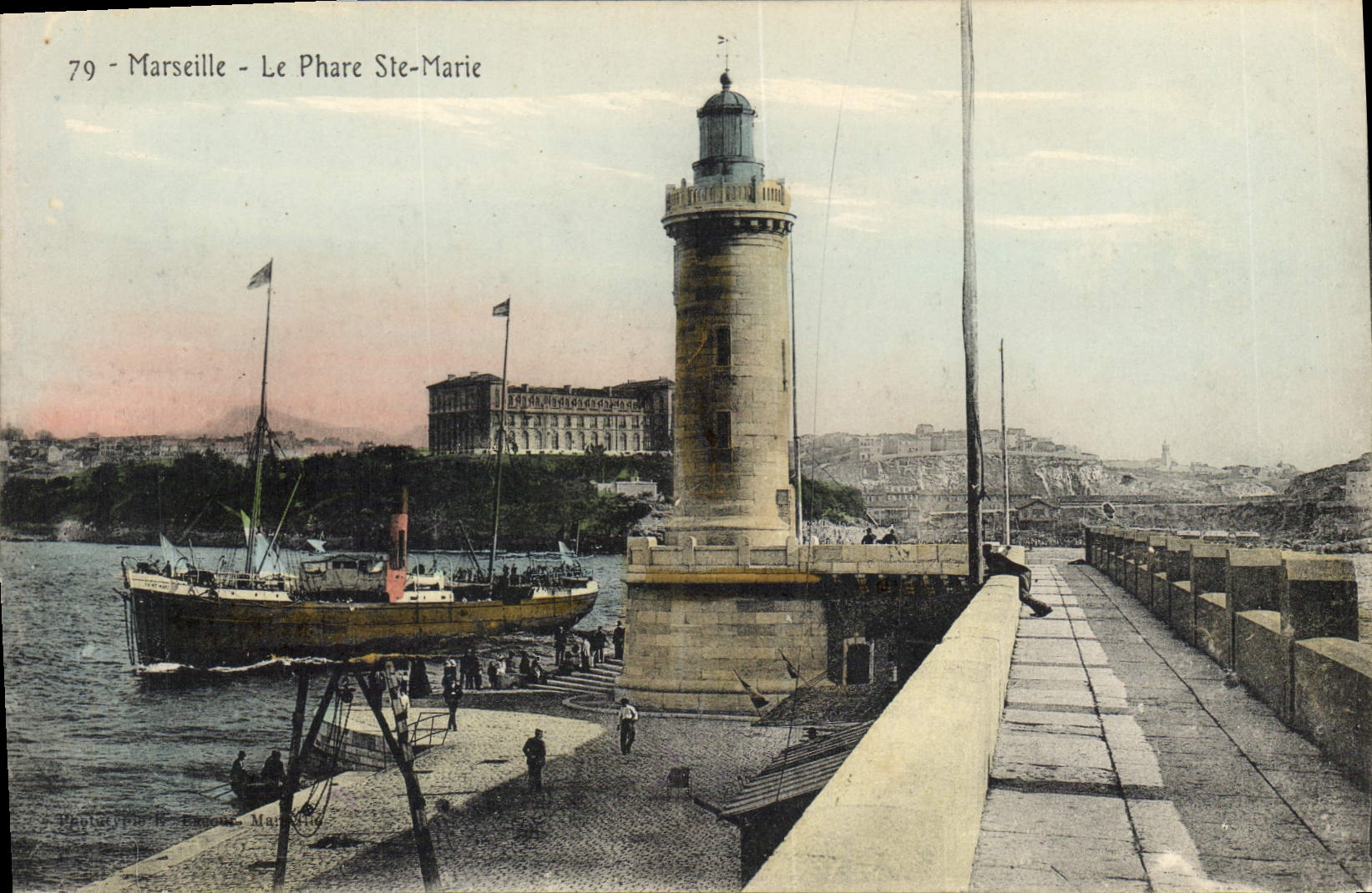 CPA Marseille Le Phare Sainte Marie
