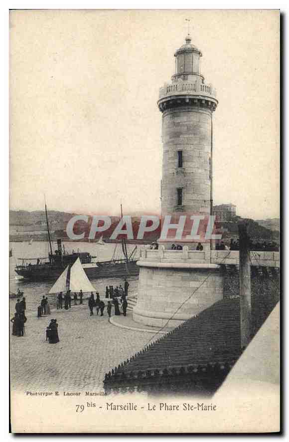 CPA Marseille Le Phare Ste Marie
