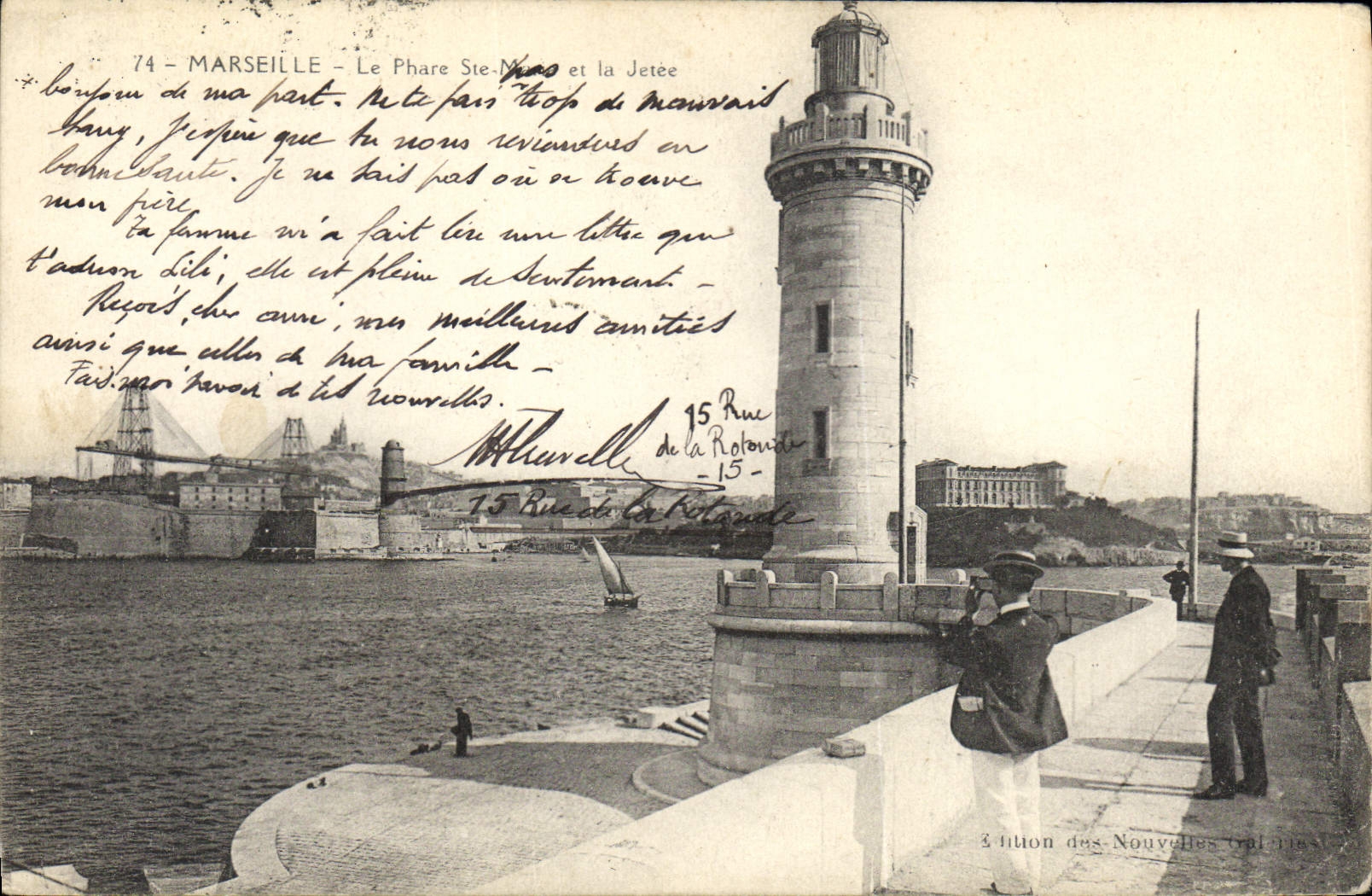 CPA Marseille Le Phare Ste Marie