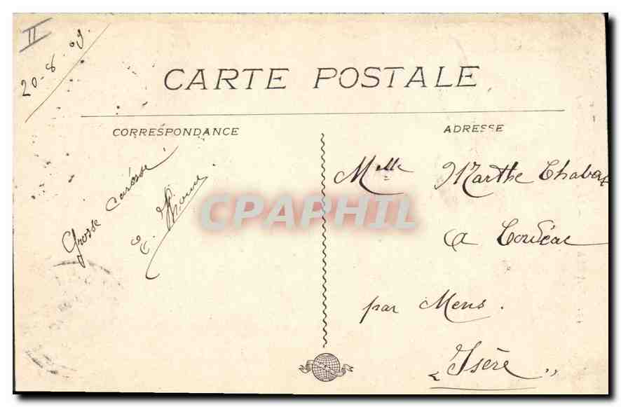 CPA Marseille Phare Ste Marie — Rückseite