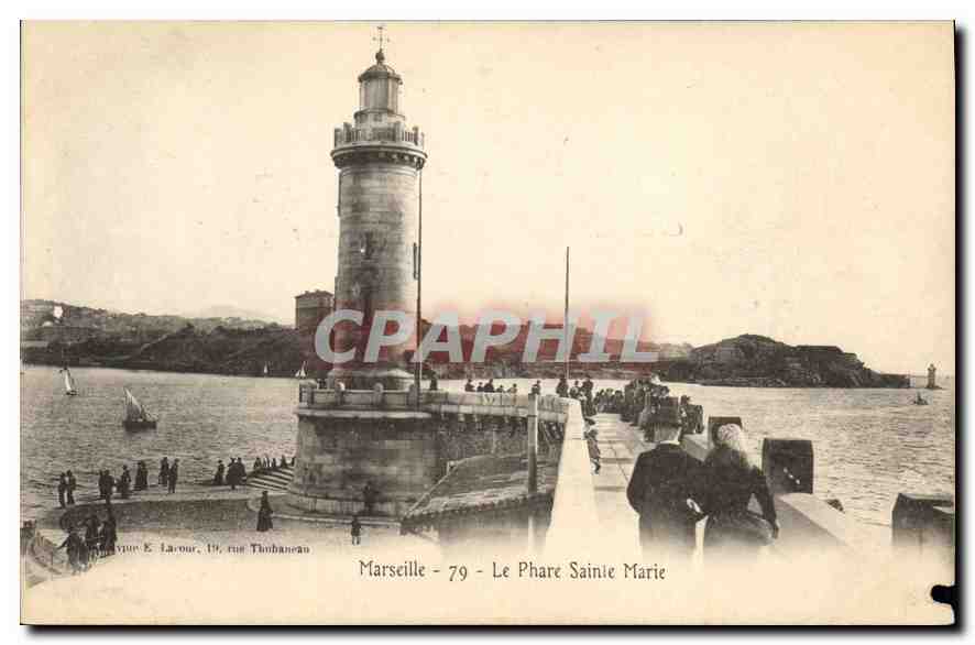 CPA Marseille Le Phare Sainte Marie