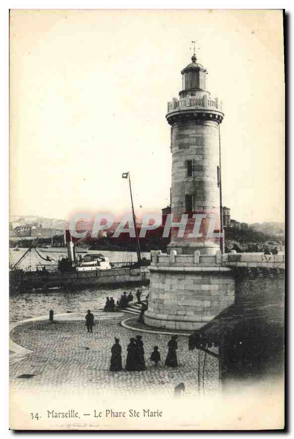 CPA Marseille Phare Sainte Marie